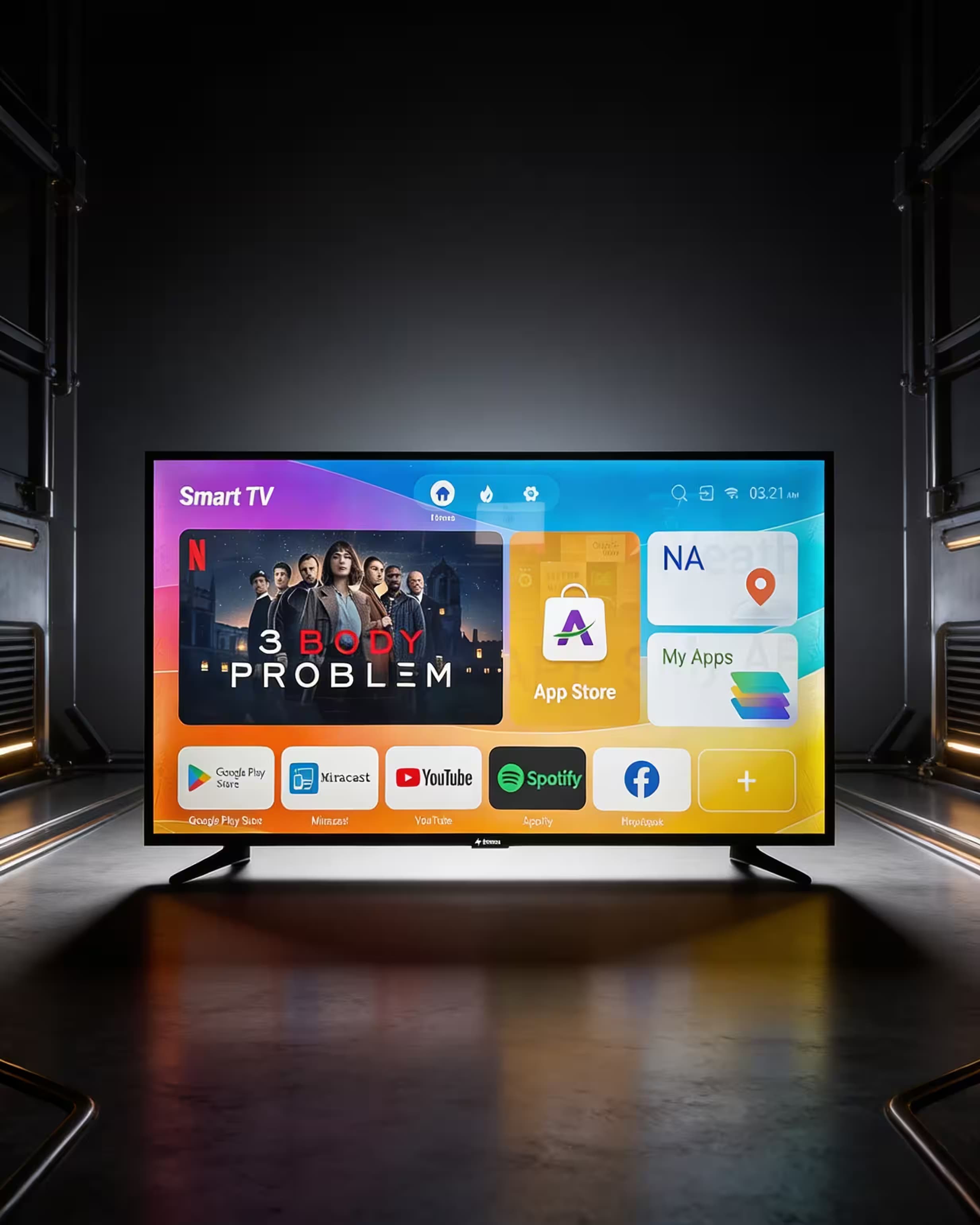 Smart TV Android Full HD de 32 polegadas