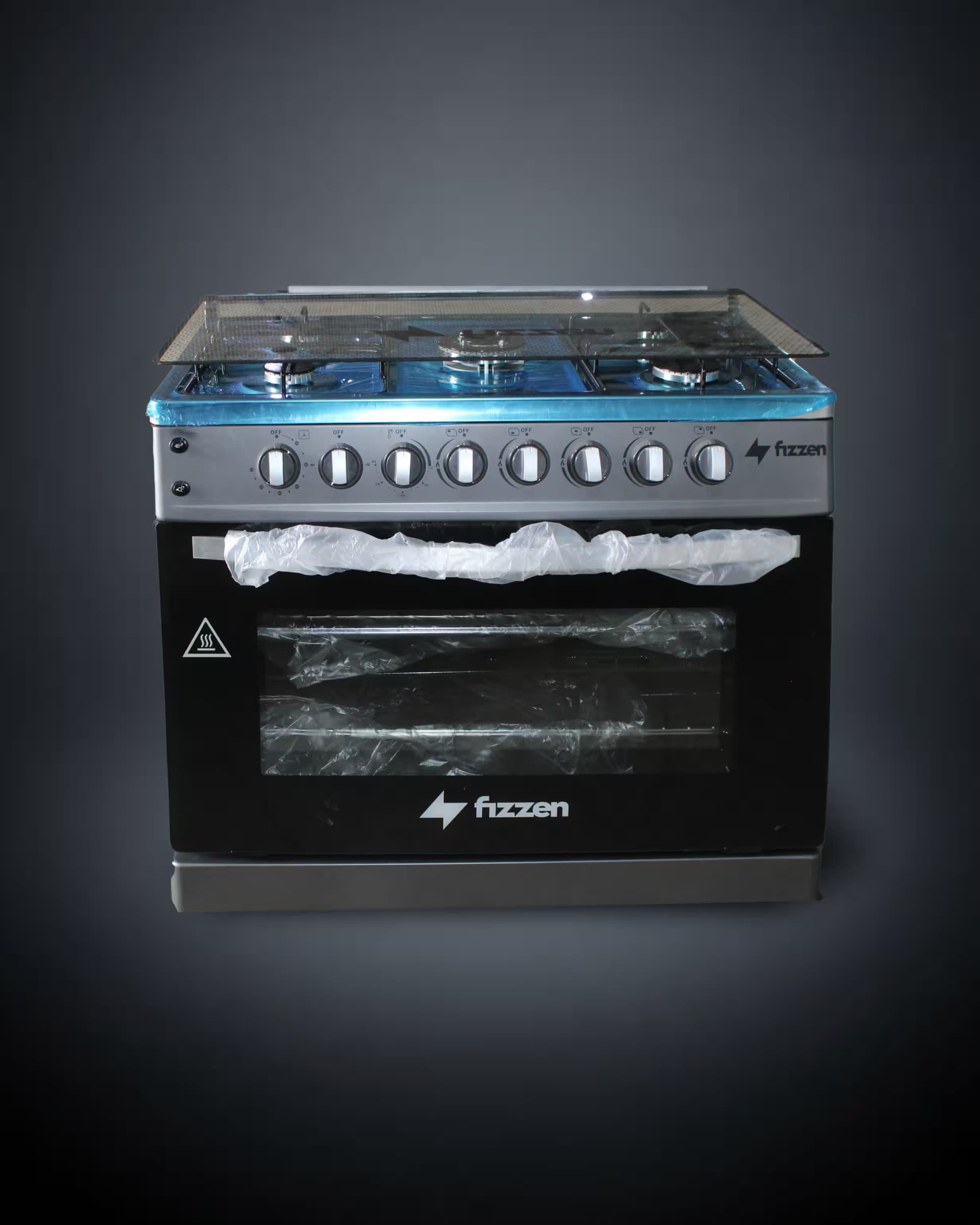 Fizzen 90*60 Ignição Automática 5Gás + Resfriador Duplo no Forno + Lâmpada - Cinza