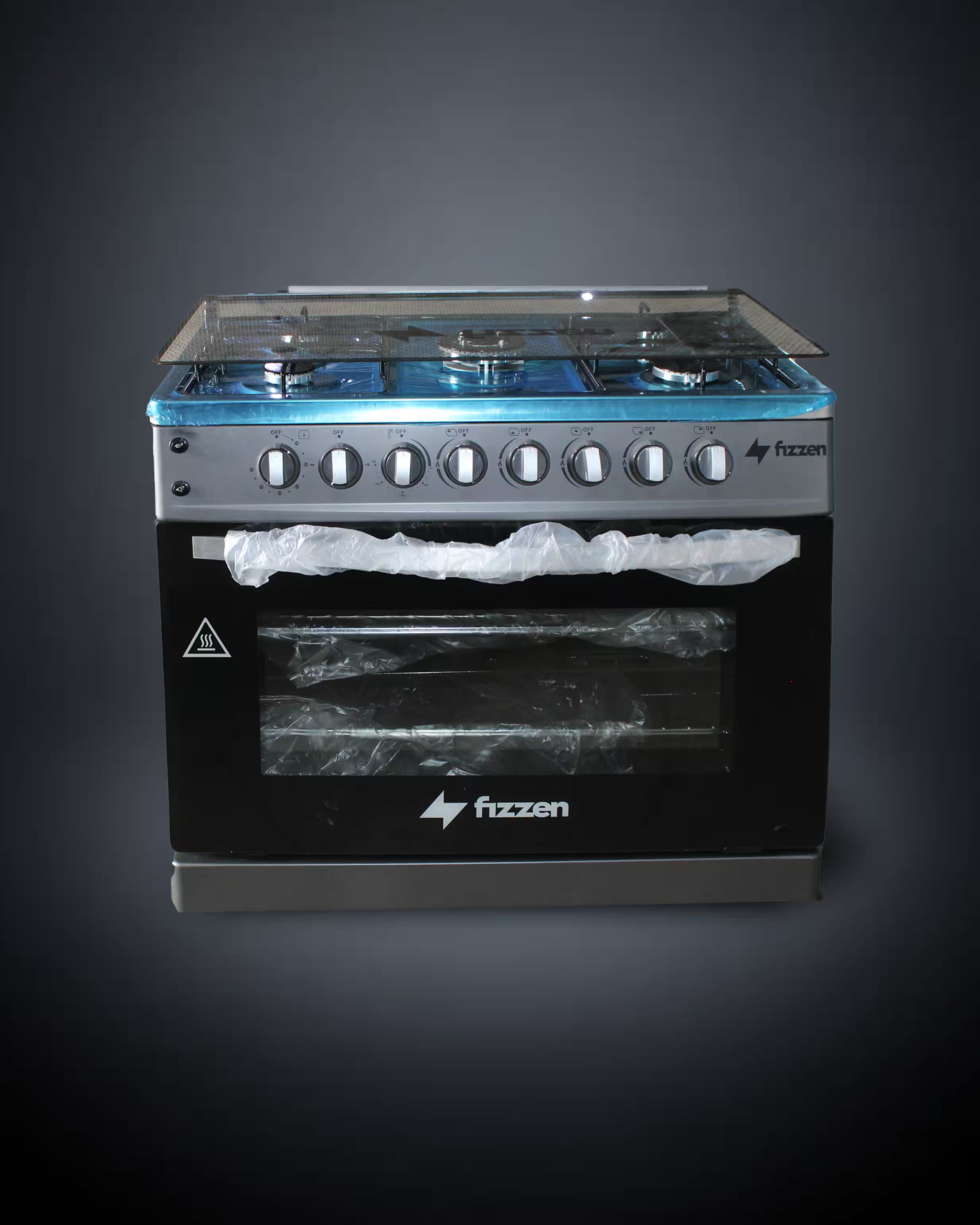 Fizzen 90*60 Ignição Automática 5Gás + Resfriador Duplo no Forno + Lâmpada - Cinza